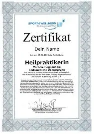 Heilpraktiker zertifikat kaufen