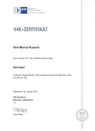 IHK Zertifikat kaufen