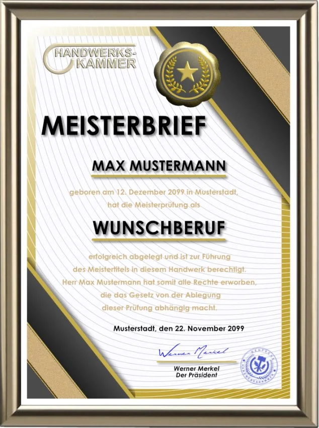 Meisterbrief in Deustchland kaufen