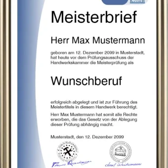 Kfz Meisterbrief kaufen
