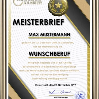 Meisterbrief in Deustchland kaufen
