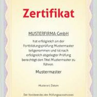 Zertifikat kaufen